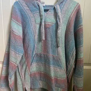 pastel poncho